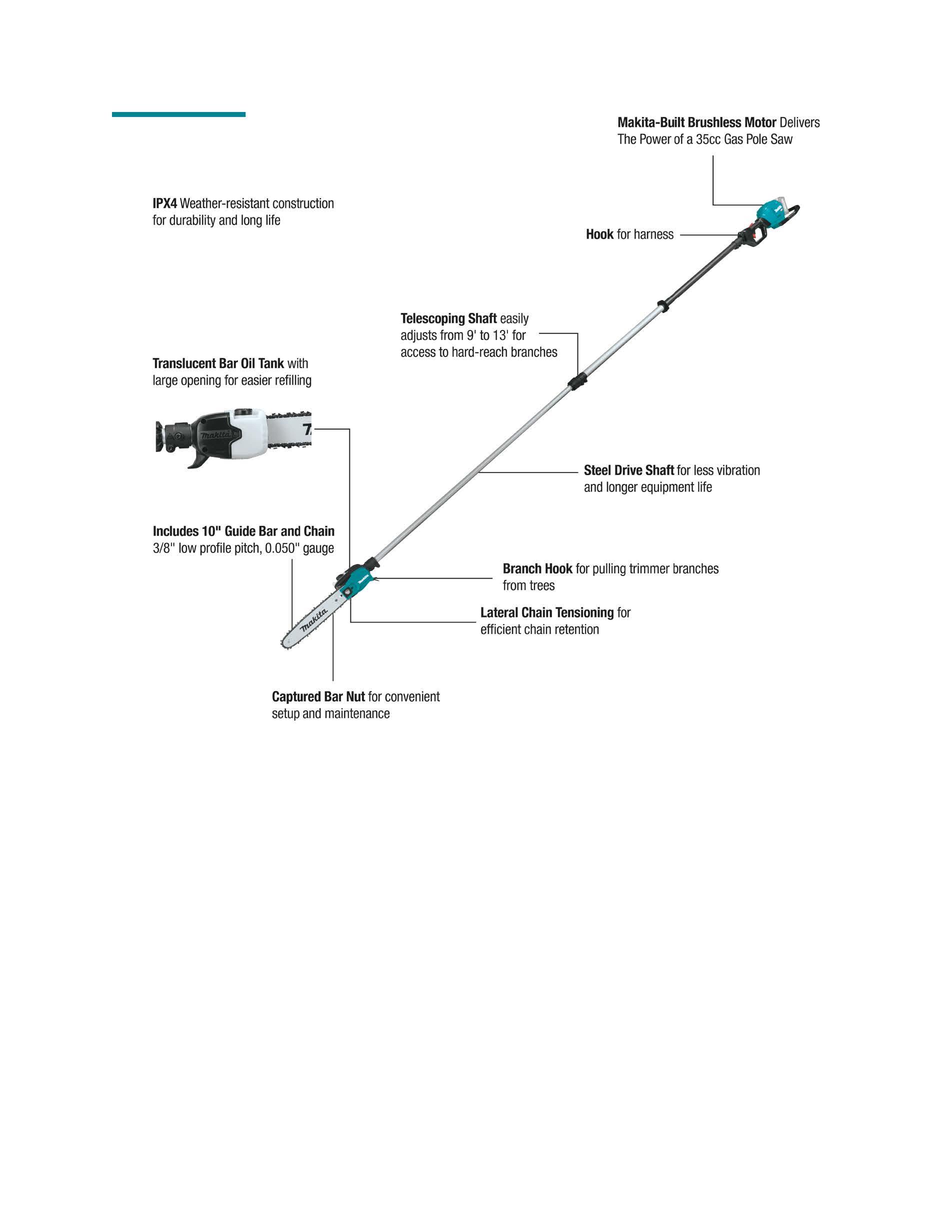 Rental store for 40v 10  TELESCOPING POLE SAW to 13 feet in San Jose CA